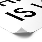 DIESE TÜR IST VERSCHLOSSEN POSTER (Ecke)