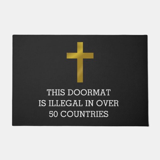 Diese Türmatte ist in über 50 Ländern illegal (Vorderseite)