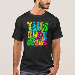 Diese Typ Leuchtet Party 80er vintage retro farben T-Shirt