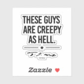 Diese Typ sind gruselig - Tim Walz Aufkleber (Blatt)