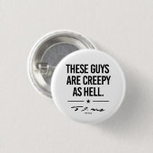 Diese Typ sind gruselig - Tim Walz Button (Vorne & Hinten)