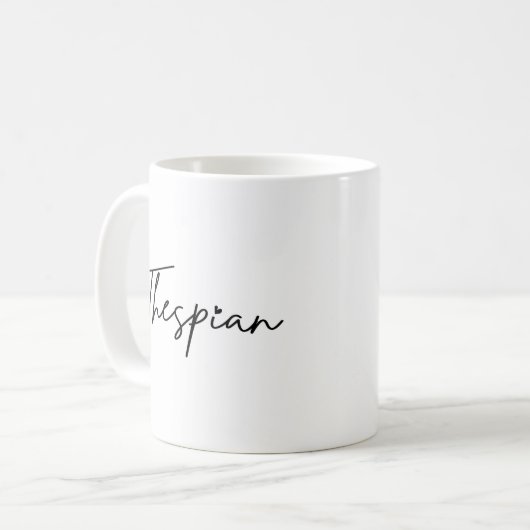 Diese typo Black Writing Coffee Tasse (Vorderseite Links)
