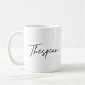 Diese typo Black Writing Coffee Tasse (Links)