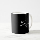 Diese typo Schwarz-weiß Coffee Tasse (VorderseiteRechts)