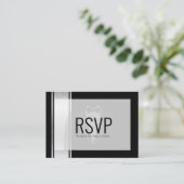 Diese uAwg für die schwarz-weiße Adelsbachelorpart Platzkarte (Stehend Vorderseite)