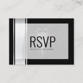 Diese uAwg für die schwarz-weiße Adelsbachelorpart Platzkarte (Vorderseite)