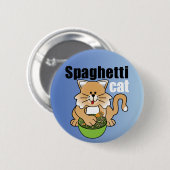 Diese verrückte Spaghetti-Katze Button (Vorne & Hinten)