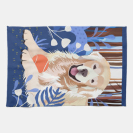 DIESE VIEL IST WAHR Golden Retriever Küchentuch