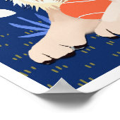 DIESE VIELE IST WAHR Golden Retriever Art Print Poster (Ecke)