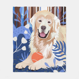 DIESE VIELE IST WAHR Golden Retriever Fleece Decke