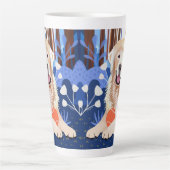 DIESE VIELE IST WAHR Golden Retriever Latte Tasse (Vorderseite)