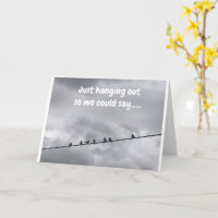 DIESE VÖGEL SAGEN **GLÜCKLICH BIRTHTAG** GRUPPENKA
