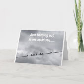 DIESE VÖGEL SAGEN **GLÜCKLICH BIRTHTAG** GRUPPENKA KARTE (Vorderseite)