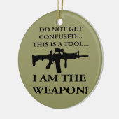 Diese Waffe ist ein Tool, das ich bin Keramikornament (Links)