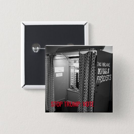 Diese [wählen] Maschine tötet Faschist-Button Button (Vorne & Hinten)