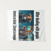 Diese Wandkunst für Introvertierte und Extrovertie Wandteppich (Vorderseite (Horizontal))