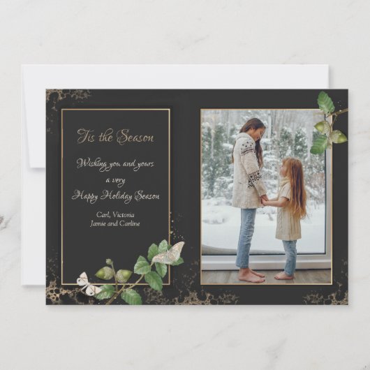 Diese Weihnachts-Foto-Grußkarte (Vorderseite)