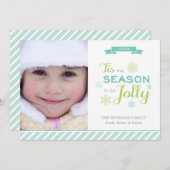 Diese Weihnachts-Foto-Weihnachtskarte Feiertagskarte (Vorne/Hinten)