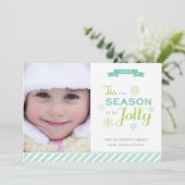 Diese Weihnachts-Foto-Weihnachtskarte Feiertagskarte (Stehend Vorderseite)