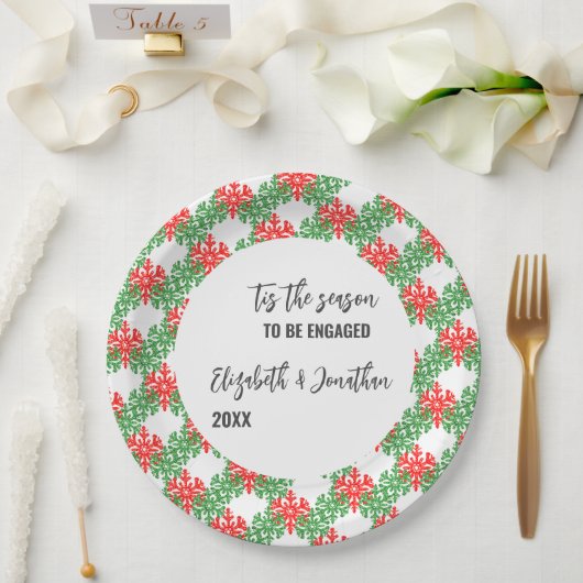 Diese Weihnachtsabendveranstaltung Pappteller (Hochzeit)