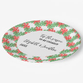 Diese Weihnachtsabendveranstaltung Pappteller (Schrägansicht)