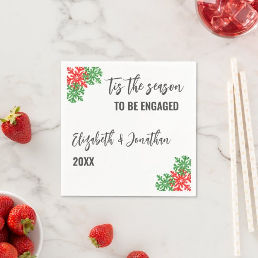 Diese Weihnachtsabendveranstaltung Serviette (Beispiel)