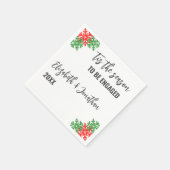 Diese Weihnachtsabendveranstaltung Serviette (Ecke)