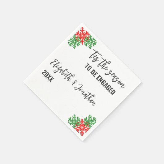 Diese Weihnachtsabendveranstaltung Serviette (Ecke)