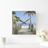 Diese Weise zum Paradies Quadratische Wanduhr (Zuhause)