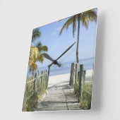 Diese Weise zum Paradies Quadratische Wanduhr (Winkel)