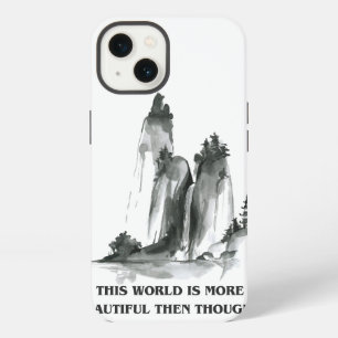 "Diese Welt ist schöner" Wasserfarben-Handyhülle iPhone 13 Hülle