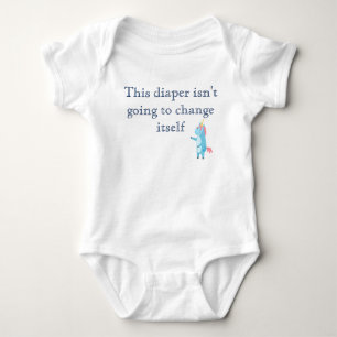 Diese Windel wird sich nicht von selbst wechseln L Baby Strampler