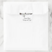 Diese Wings verbreiten Quadratischer Aufkleber (Tasche)