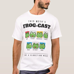 Diese Woche Frosch-Cast Lustige Frosch-Gesichter T-Shirt