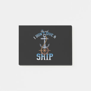 diese Woche gebe ich kein Schiff Post-it Klebezettel