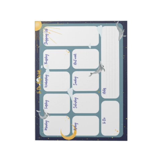 Diese Woche tun Notizblock (Rotiert)