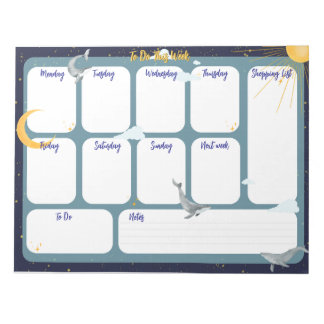 Diese Woche tun Notizblock