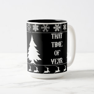 diese Zeit des Jahres Zweifarbige Tasse