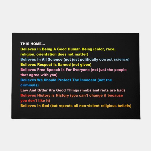 Diese Zuhause glaubt Fußmatte (Vorderseite)