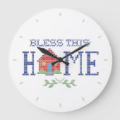 Diese Zuhause-Uhr segnen Große Wanduhr (Vorderseite)