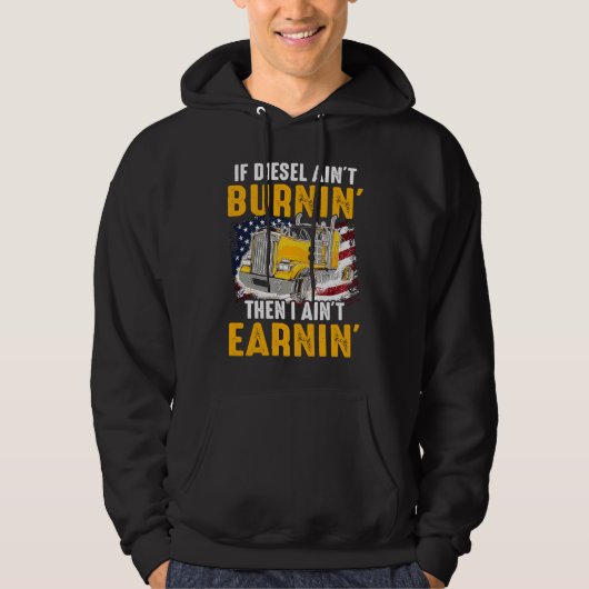 Diesel Ain Burnin Trucker verdient nicht die US-Tr Hoodie (Vorderseite)