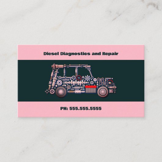 Diesel-Auto Visitenkarte (Vorderseite)