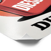 Diesel Drinking Dinosaur Fotodruck (Ecke)