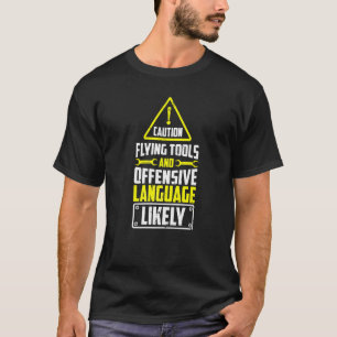 Diesel-Flugzeuge Vorsicht fliegen Werkzeuge und Sp T-Shirt