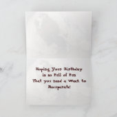 Diesel-Geburtstagskarte Karte (Innenseite)