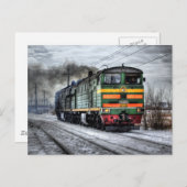Diesel-Lokomotive-Geschenke für Triebfahrzeugführe Postkarte (Vorne/Hinten)