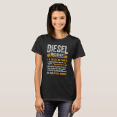 Diesel Mechanic Trucker Semi Truck Driver Definiti T-Shirt (Vorne ganz)