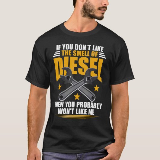 Diesel-Mechanik mag nicht den Geruch von Diesel T-Shirt (Vorderseite)