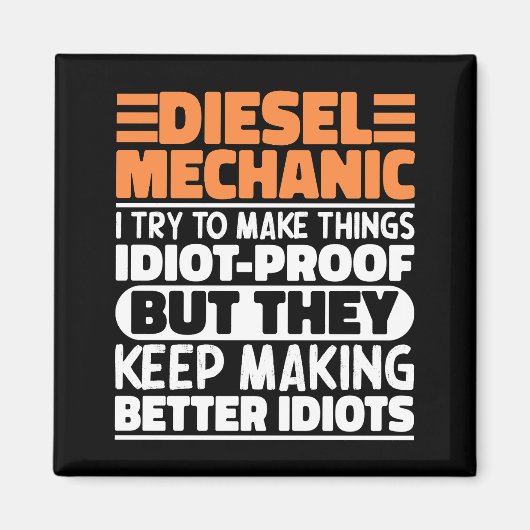 Diesel-Mechanik versuche ich Dinge zu machen Lusti Magnet (Vorne)