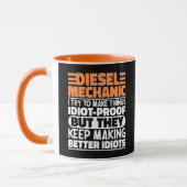 Diesel-Mechanik versuche ich Dinge zu machen Lusti Tasse (Links)